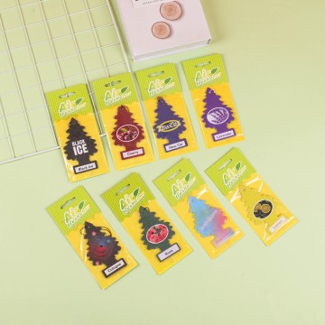 Cartoon Small Tree Fresh Lasting Car Fragrance Pendant Hanging Decoration Pieces