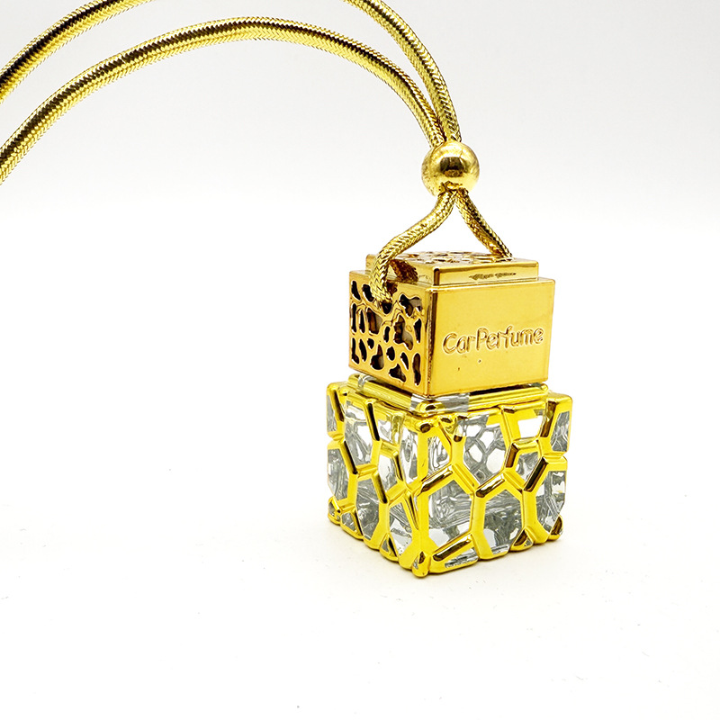 electroplated gold bottle 8-10ML perfume essential oil square empty bottle (6).jpg