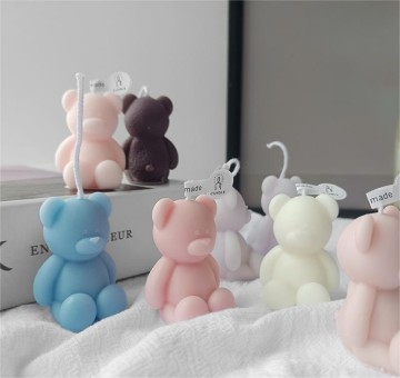 Cute little bear scented candle