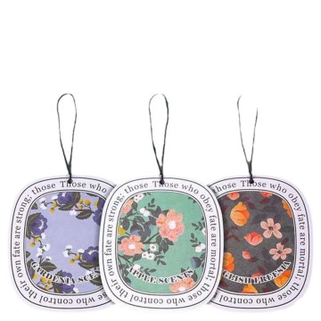 Rounded rectangle scented card for car air fresh