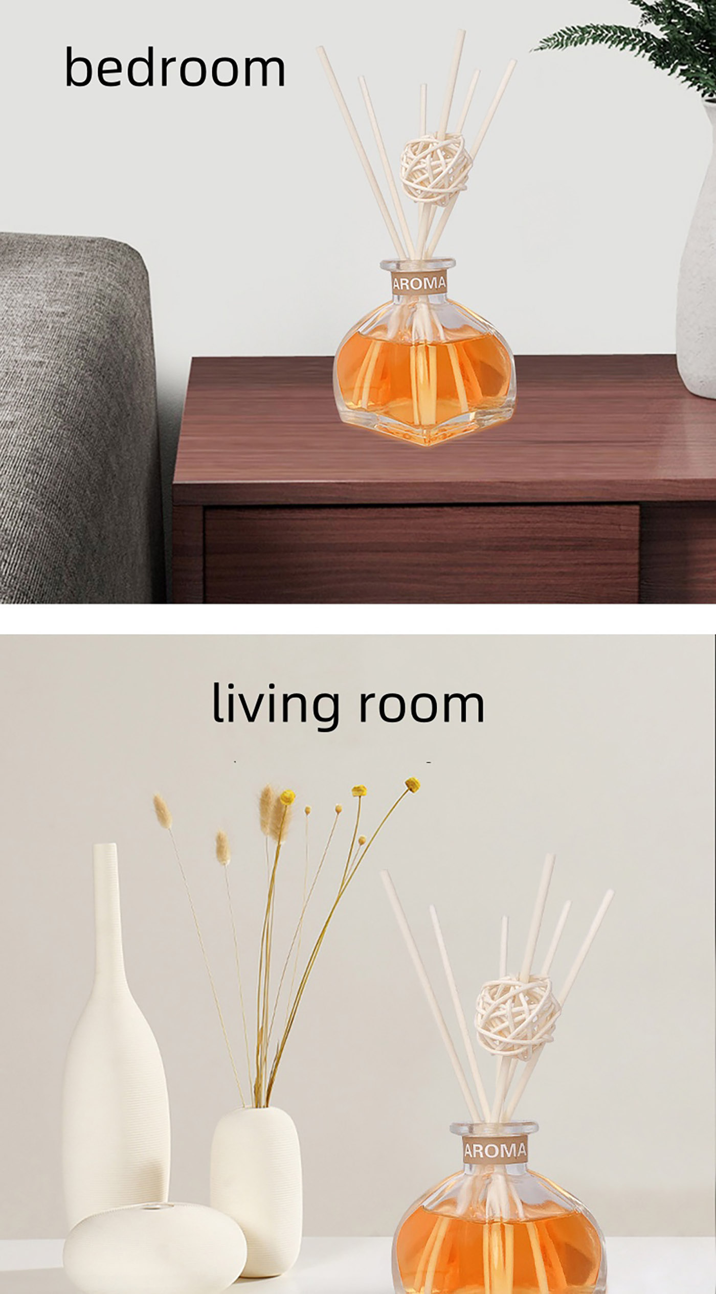 Yurt Essential Oil Reed Diffuser Home air Freshener (7)