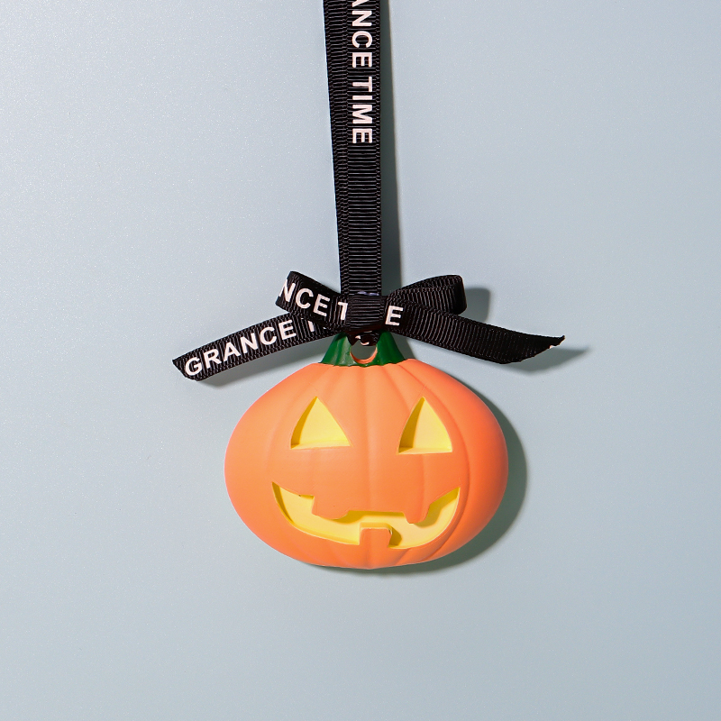 Halloween style pumpkin diatom mud diffuser stone fresh air (5).jpg