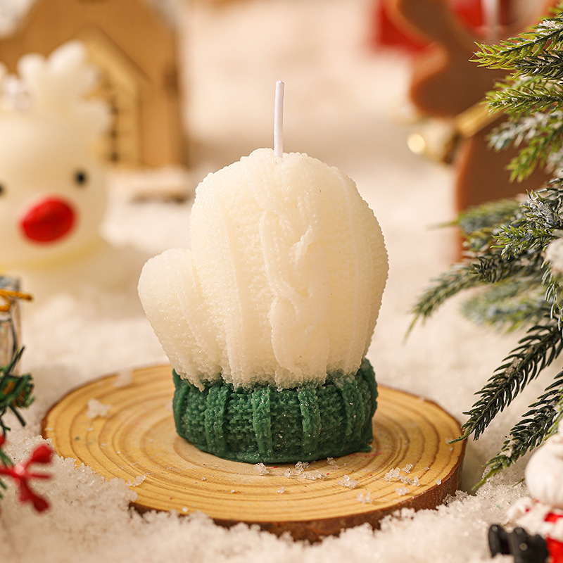 Christmas Scented Candle Ambience Mini Woolen Glove Shape (7).jpg