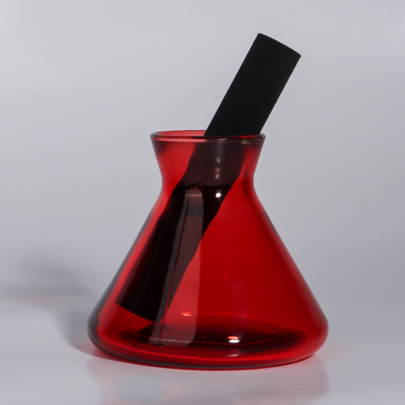 Trumpet perfume bottle glass empty bottle home decoration (1).jpg