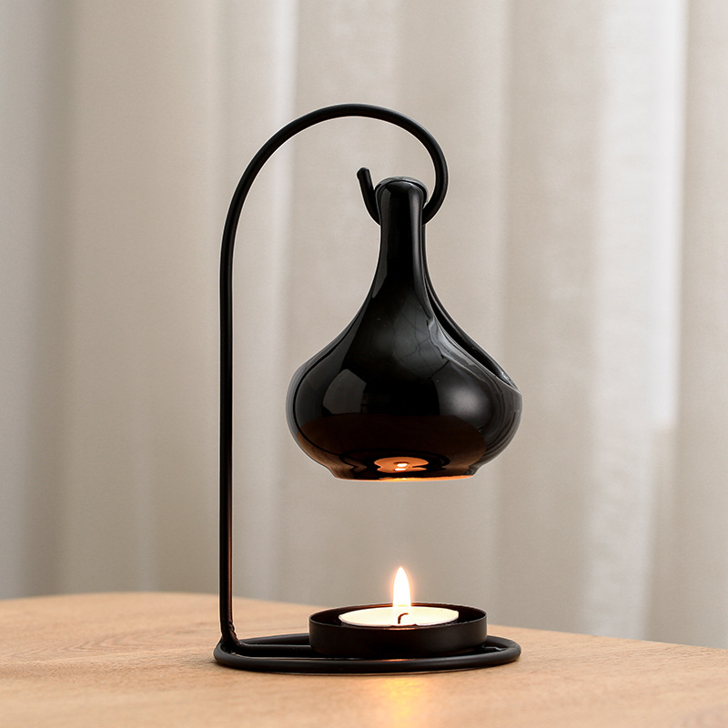 Black Hanging Stove Creative Aromatreatment Oil Lamp Heating Lamps Household (1).jpg