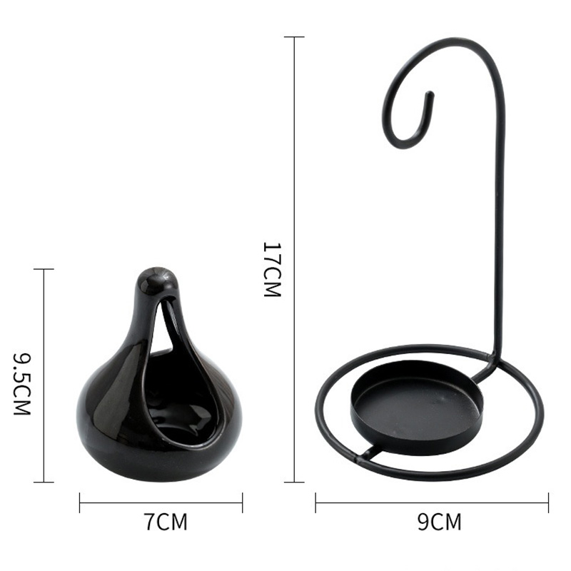 Black Hanging Stove Creative Aromatreatment Oil Lamp Heating Lamps Household (6).jpg