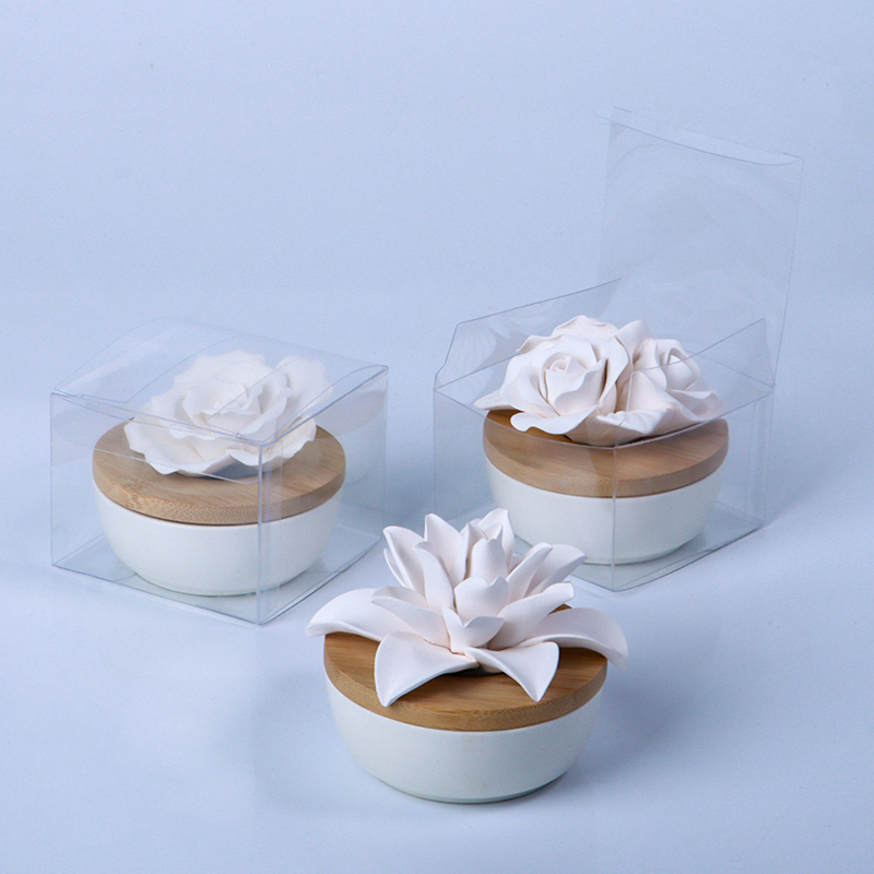 Handmade ceramic flowers custom fragrance diffuser flower plaster set  (4).jpg