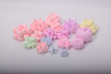 Colored ceramic flower aromatherapy essential oil diffuser