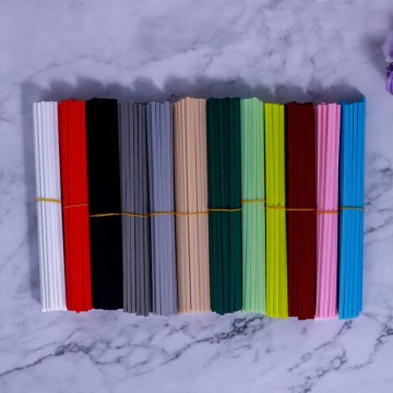Colorful square straight fiber stick essential oil diffuser stick