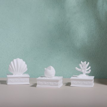 The ceramic aroma diffuser lid with cotton rope absorbs quickly