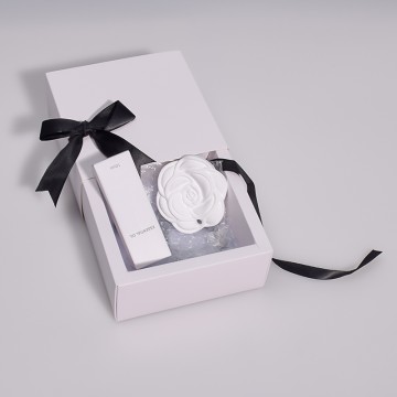 Ceramic Scented Stone Camellia flower Plaster Aroma Fragrance Diffuser Stone