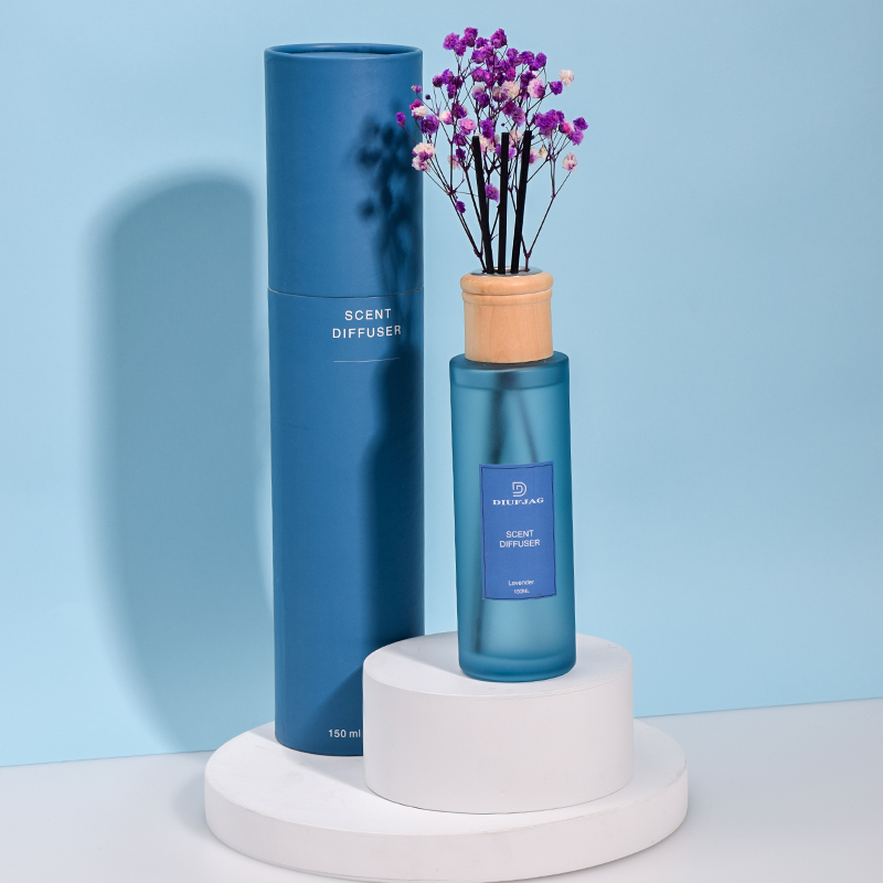 Aromatherapy Blue Round 150ml Essential Oil Reed Diffuser Aroma Gift (3).jpg